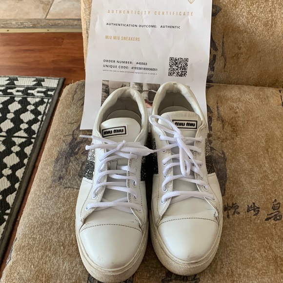 Miu Miu 100% authentic woman’s sneakers size 39 - Picture 2 of 16